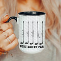 Personalized Dad Mug Custom Name Gift for Father's Day HN590 - Accent Mug In Full GradoCreations