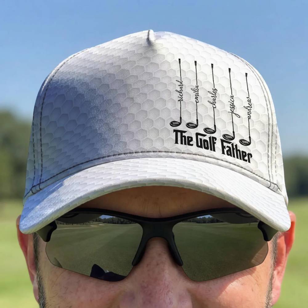 Personalized Golf Cap Custom Name Gift for Grandpa Father's Day HN590 - AOP Cap GradoCreations