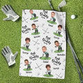Personalized Funny Golf Towel Custom Photo Gift for Dad