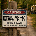 Personalized Metal Sign Custom Name Camping Gift for Him Metal Sign GradoCreations
