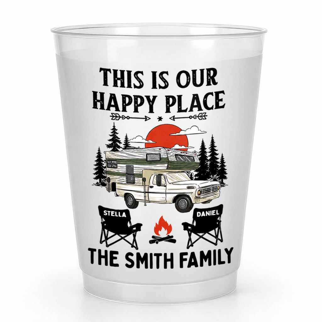 Personalized Frosted Cups Custom Family Name Campfire Gift Frosted Cups GradoCreations
