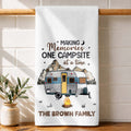Personalized Kitchen Towel for Couples Custom Camper Design Kitchen Towel GradoCreations