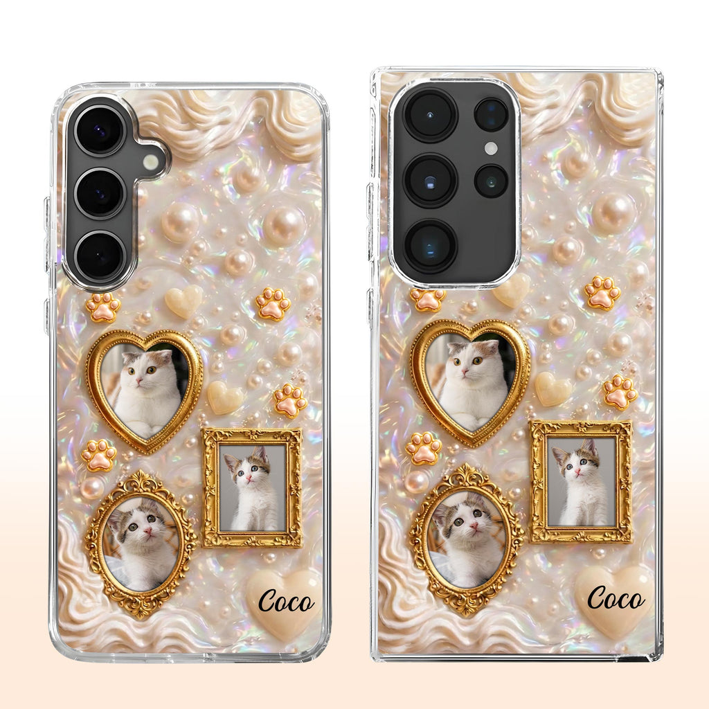 Personalized Clear Phone Case for Cat Lovers Custom Name Clear Phone Case GradoCreations