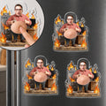Personalized Squishy Acrylic Fridge Magnet Custom Gift for Dad
