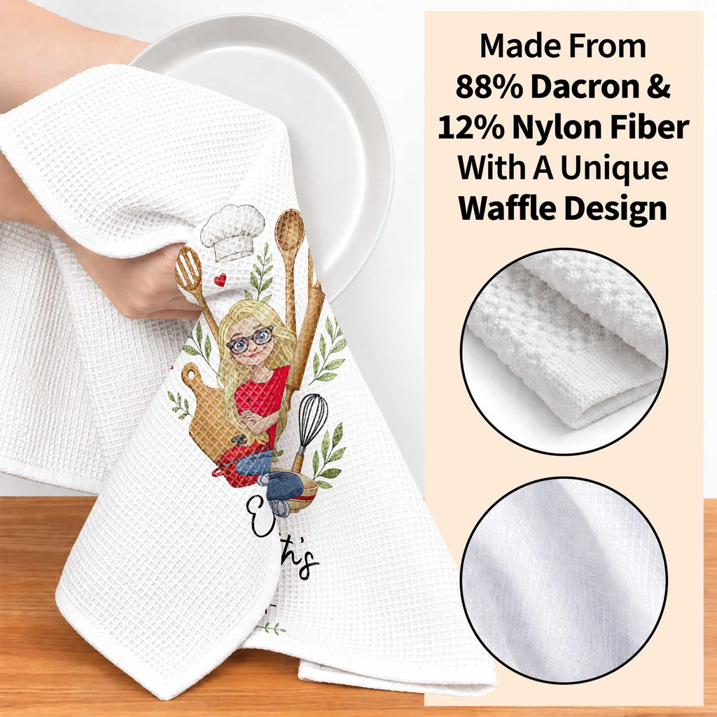 Personalized Kitchen Towel Custom Name Baking Gift for Her Kitchen Towel GradoCreations