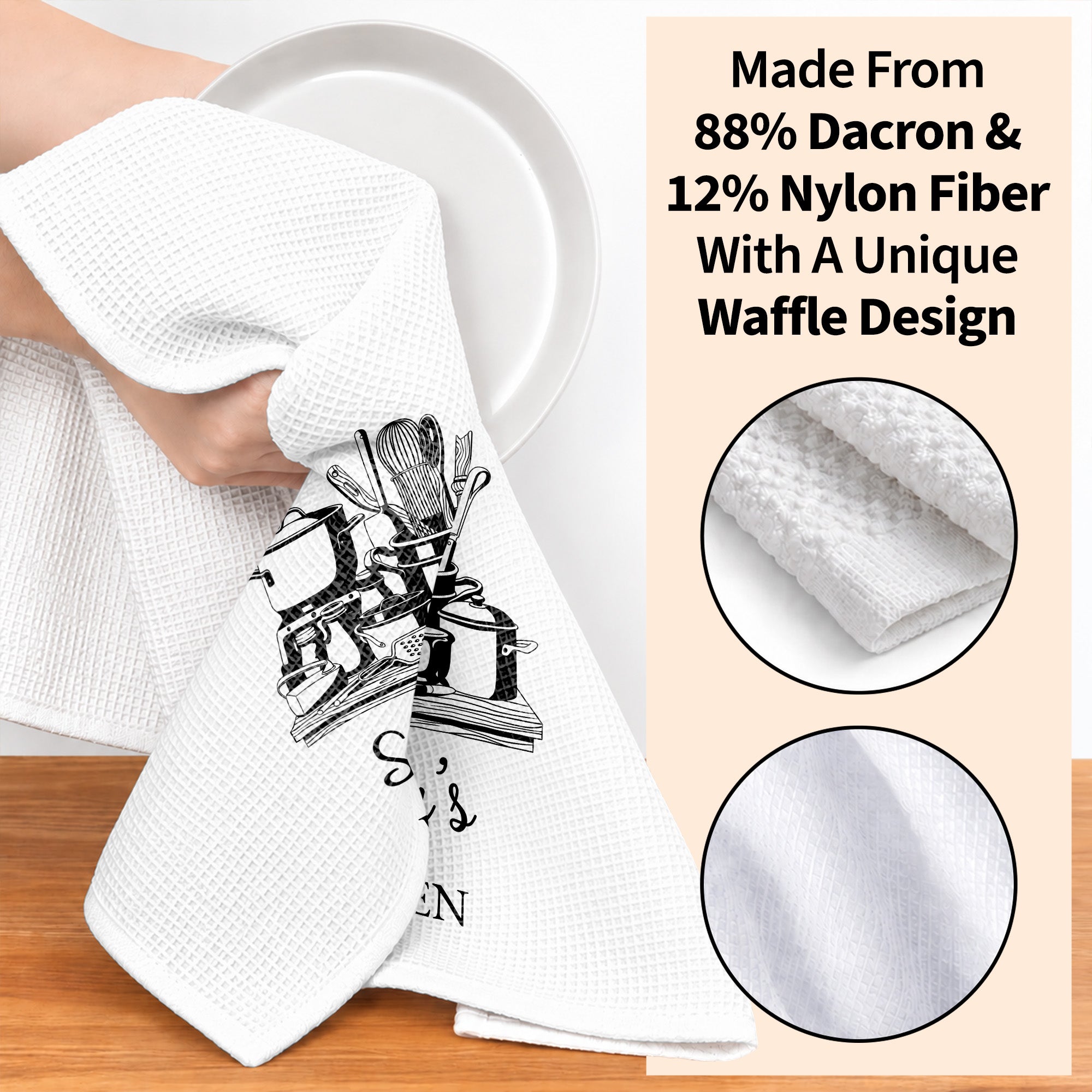 Personalized Kitchen Towel Custom Name for Culinary Lovers