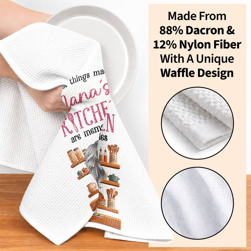 Personalized Kitchen Towel Custom Gift for Grandma Decor Kitchen Towel GradoCreations