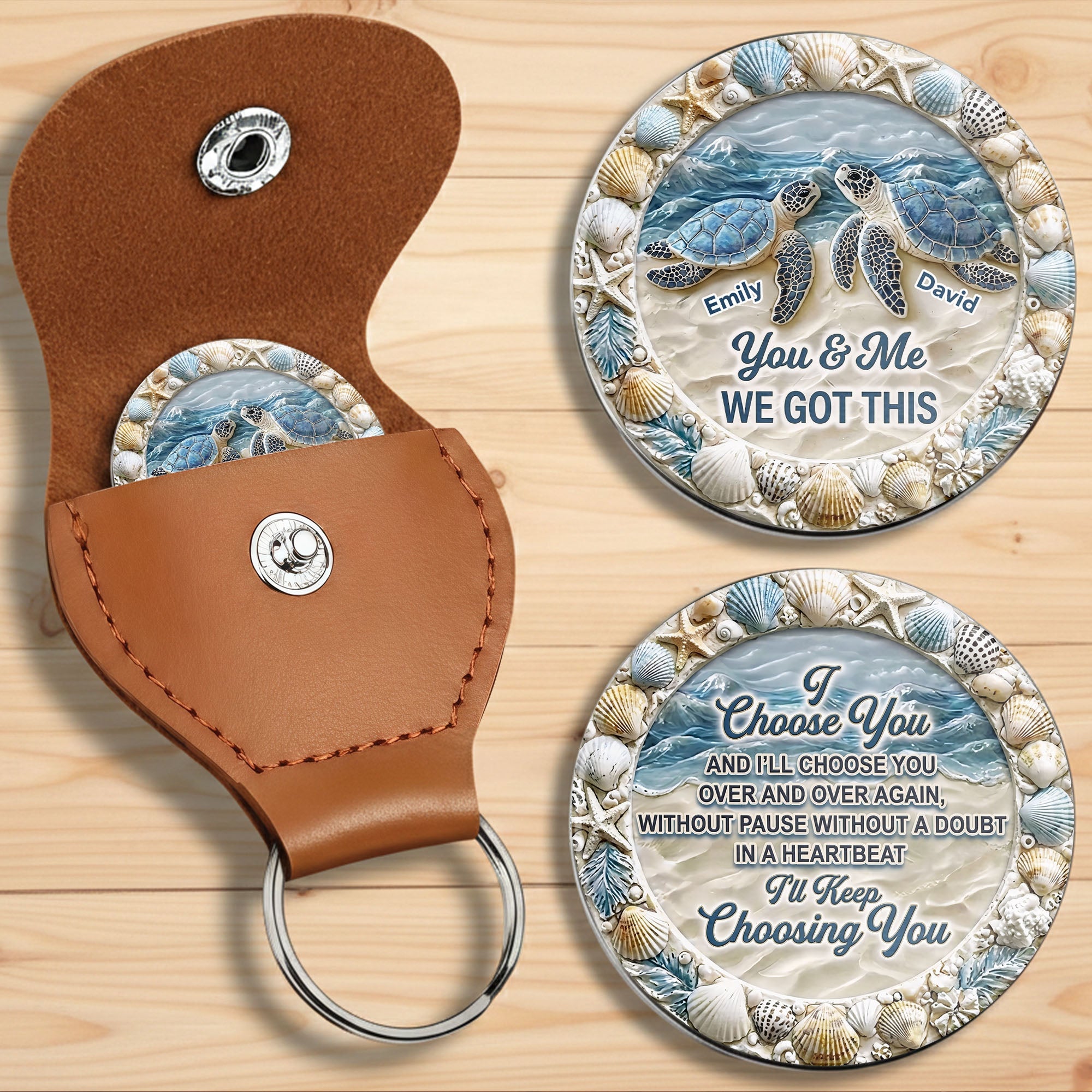 Personalized Pocket Hug Custom Name Gift for Couples Pocket Hug GradoCreations
