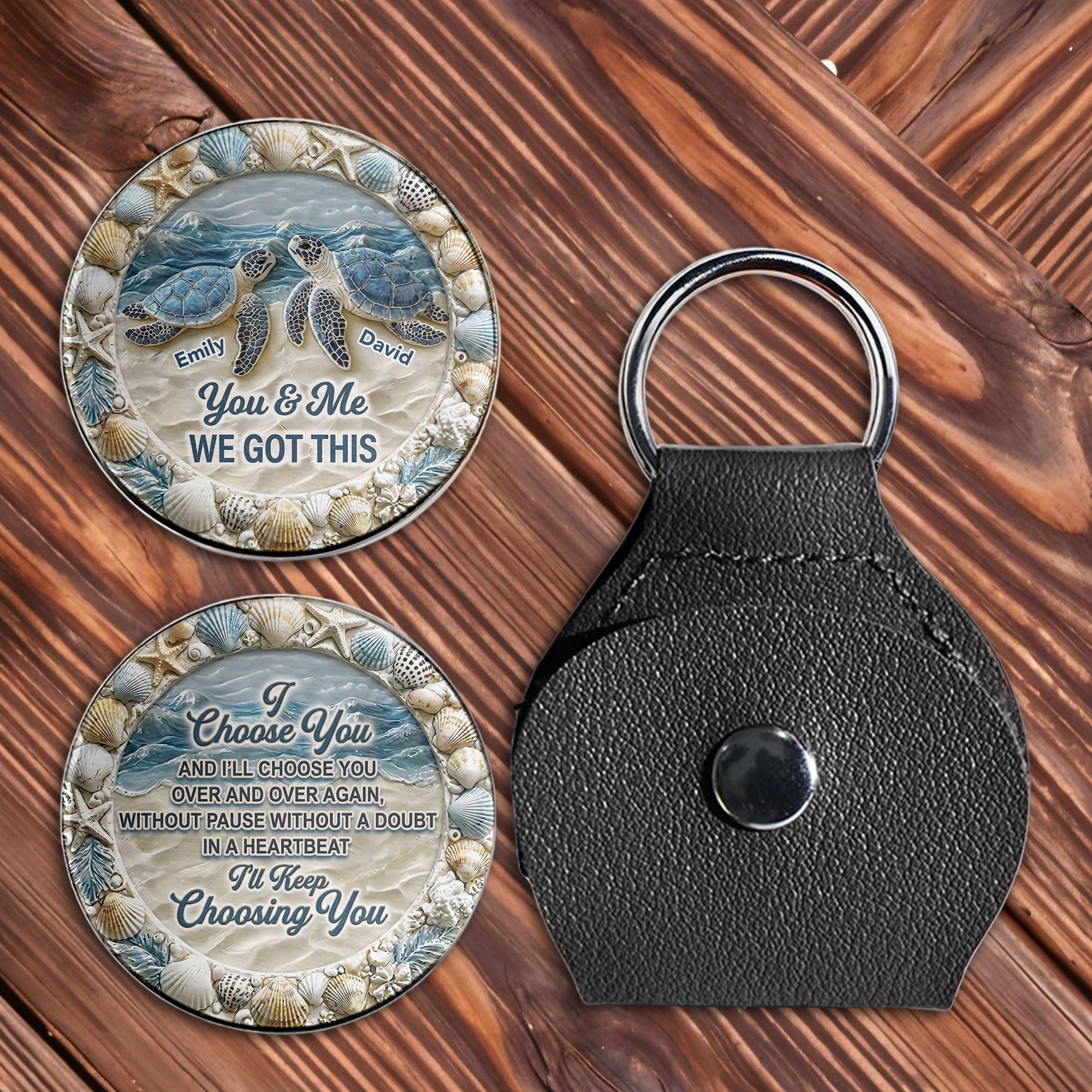 Personalized Pocket Hug Custom Name Gift for Couples Pocket Hug GradoCreations