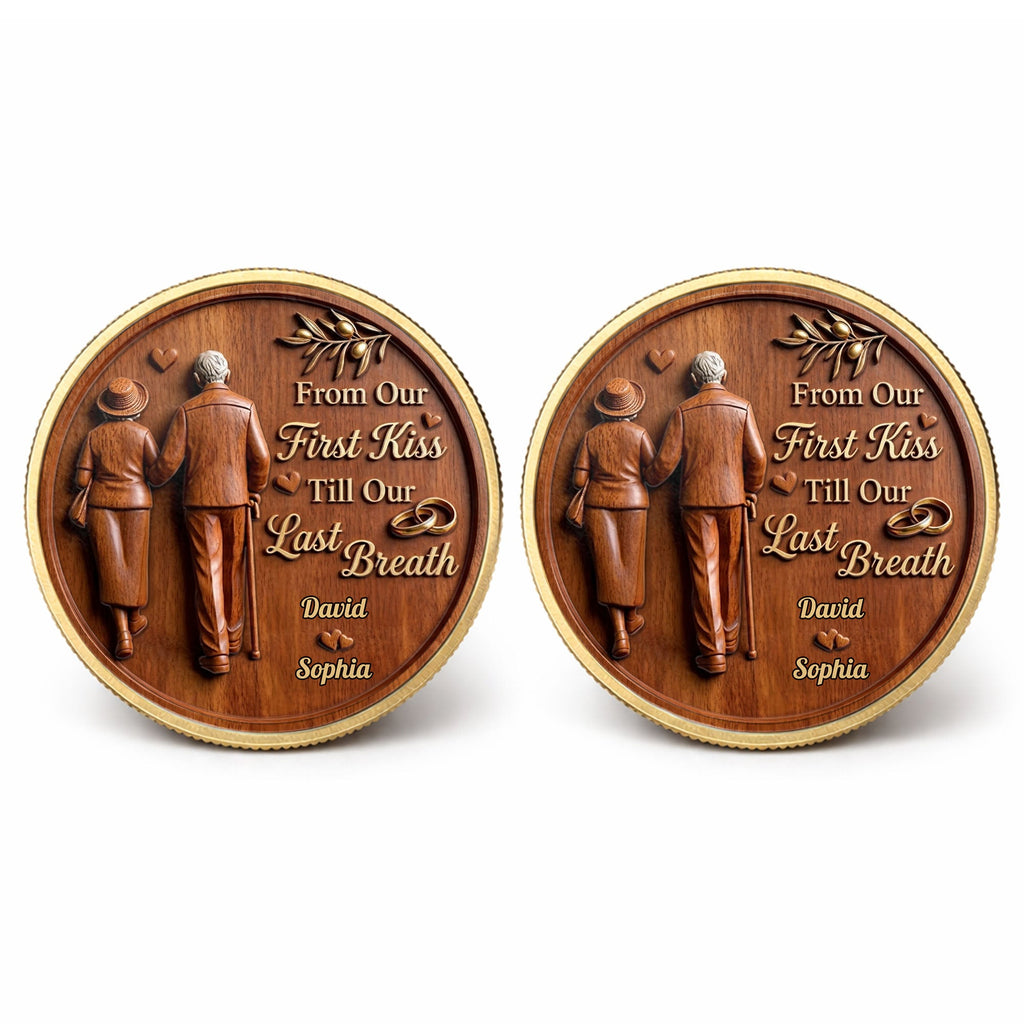 Personalized Commemorative Coin Custom Couple Gift Anniversary Commemorative Coin GradoCreations