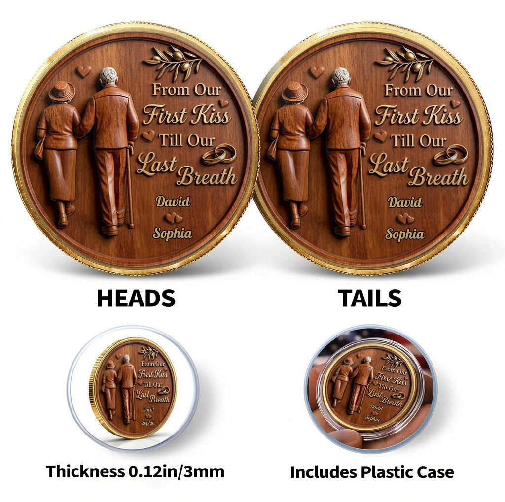 Personalized Commemorative Coin Custom Couple Gift Anniversary Commemorative Coin GradoCreations