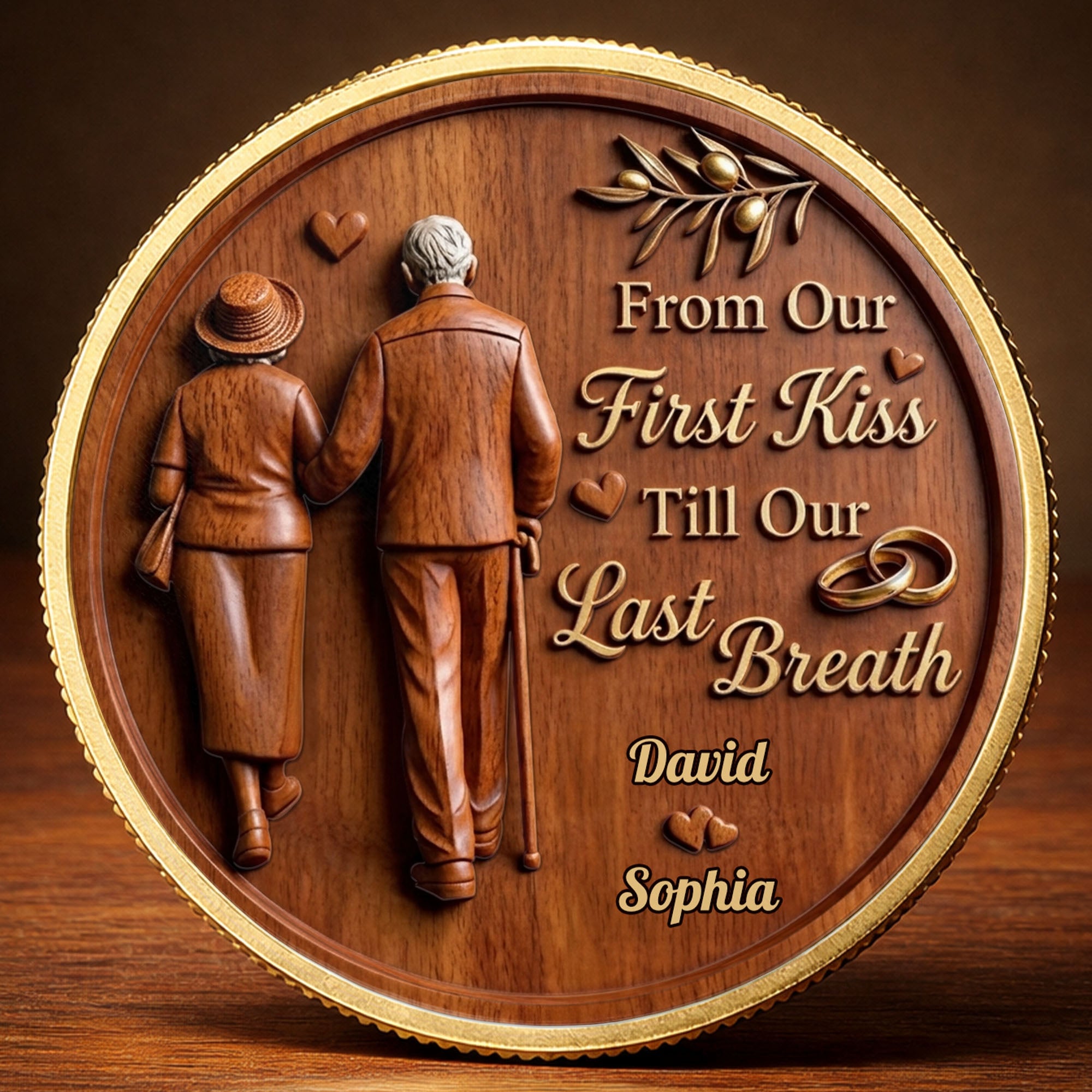 Personalized Commemorative Coin Custom Couple Gift Anniversary Commemorative Coin GradoCreations
