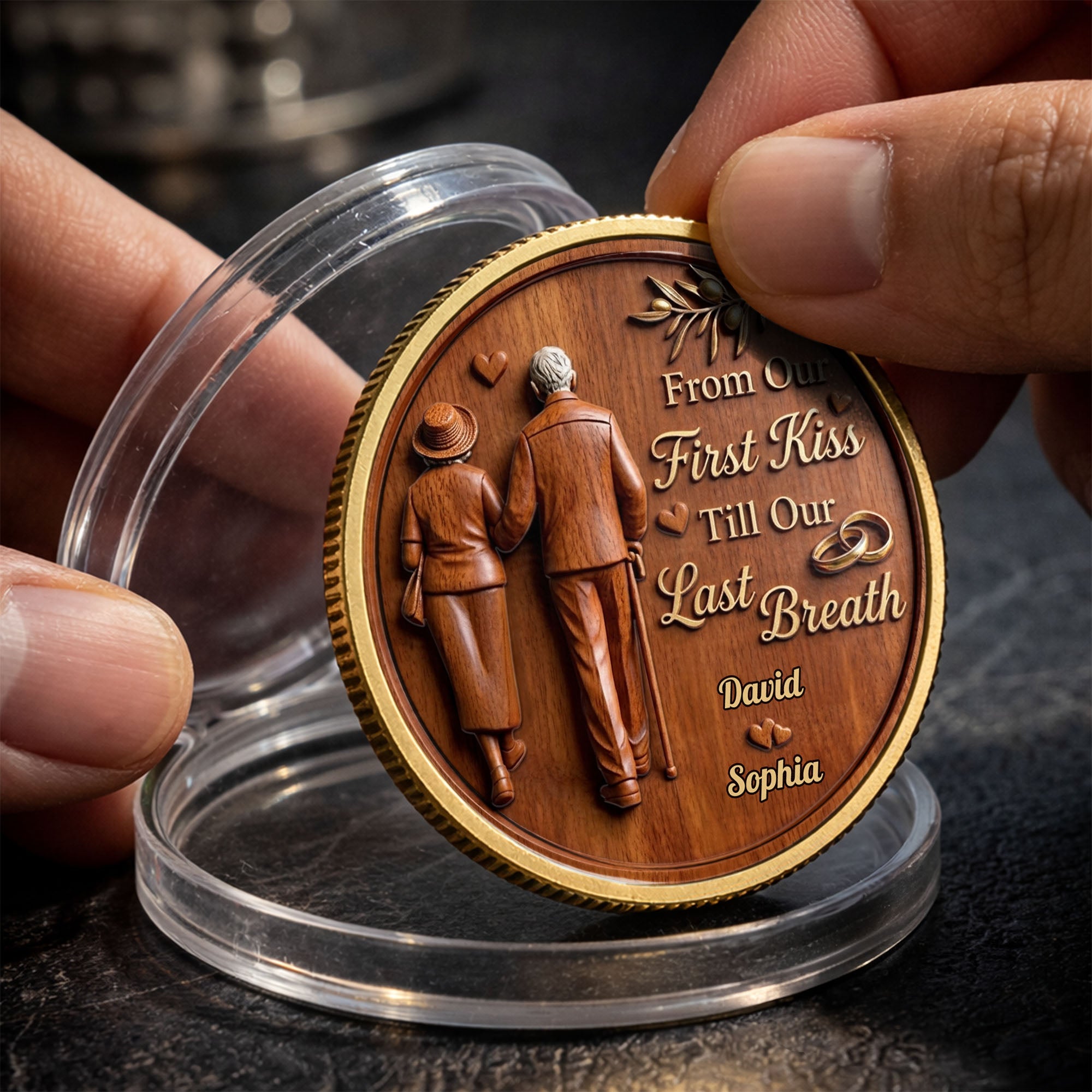 Personalized Commemorative Coin Custom Couple Gift Anniversary Commemorative Coin GradoCreations