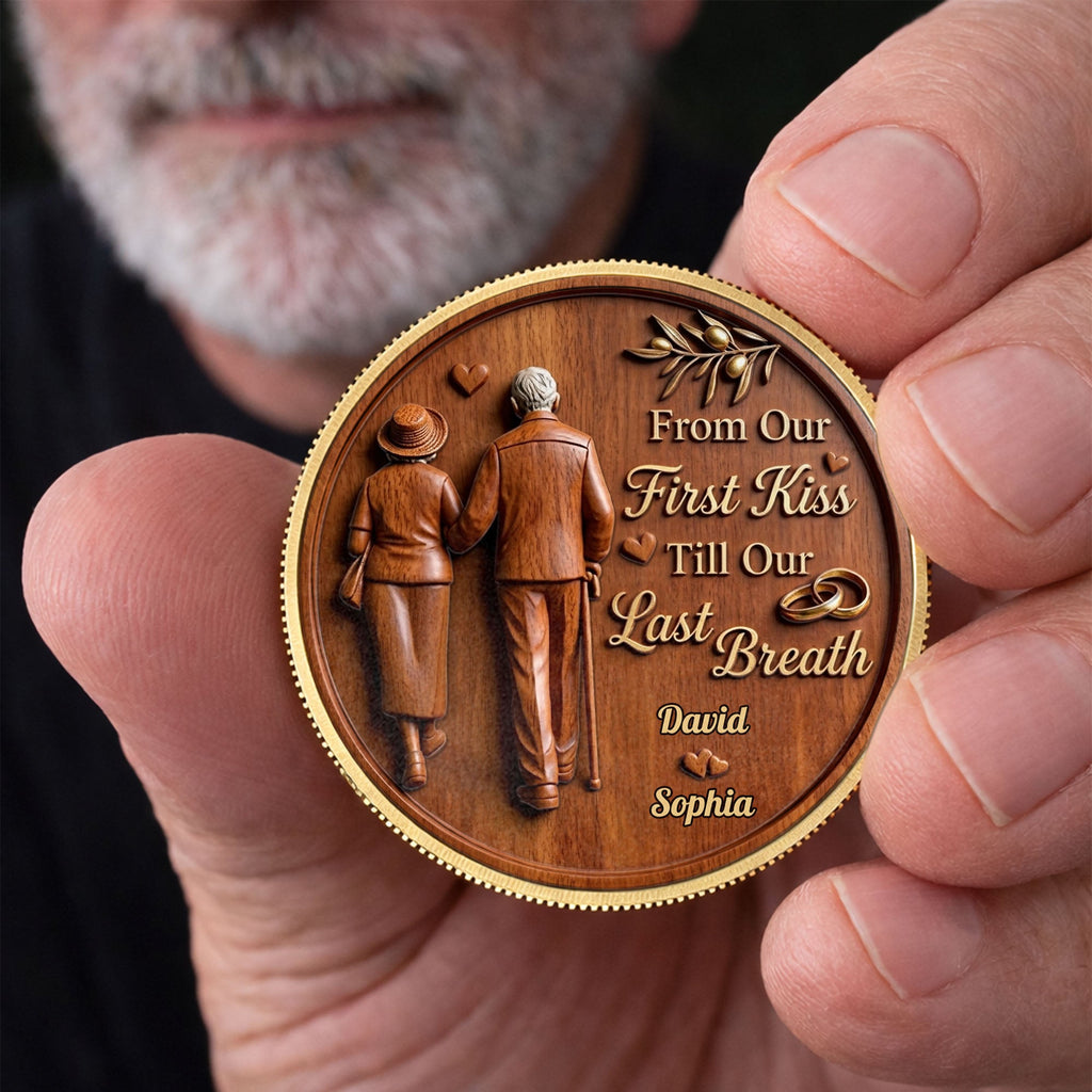 Personalized Commemorative Coin Custom Couple Gift Anniversary Commemorative Coin GradoCreations