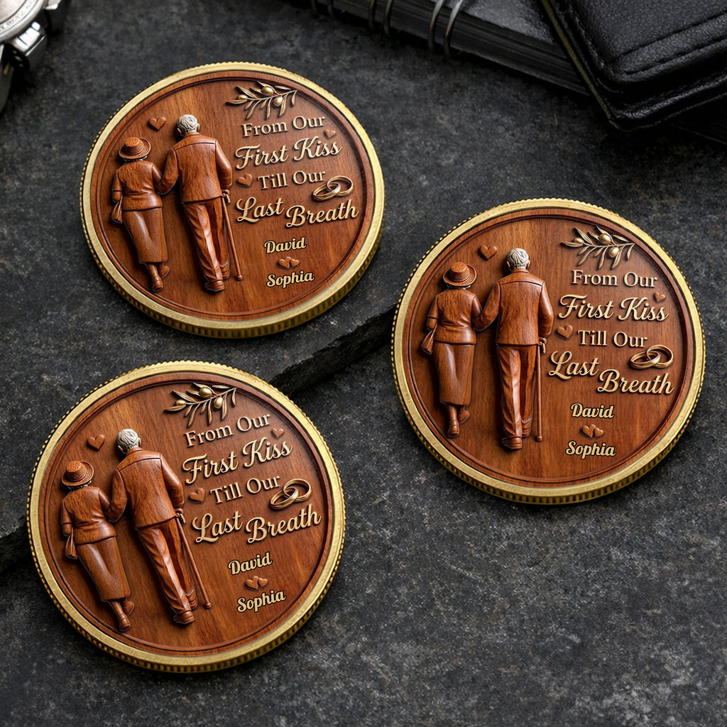 Personalized Commemorative Coin Custom Couple Gift Anniversary Commemorative Coin GradoCreations