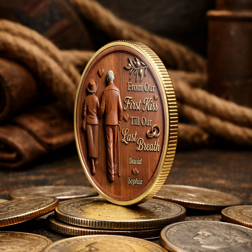 Personalized Commemorative Coin Custom Couple Gift Anniversary Commemorative Coin GradoCreations