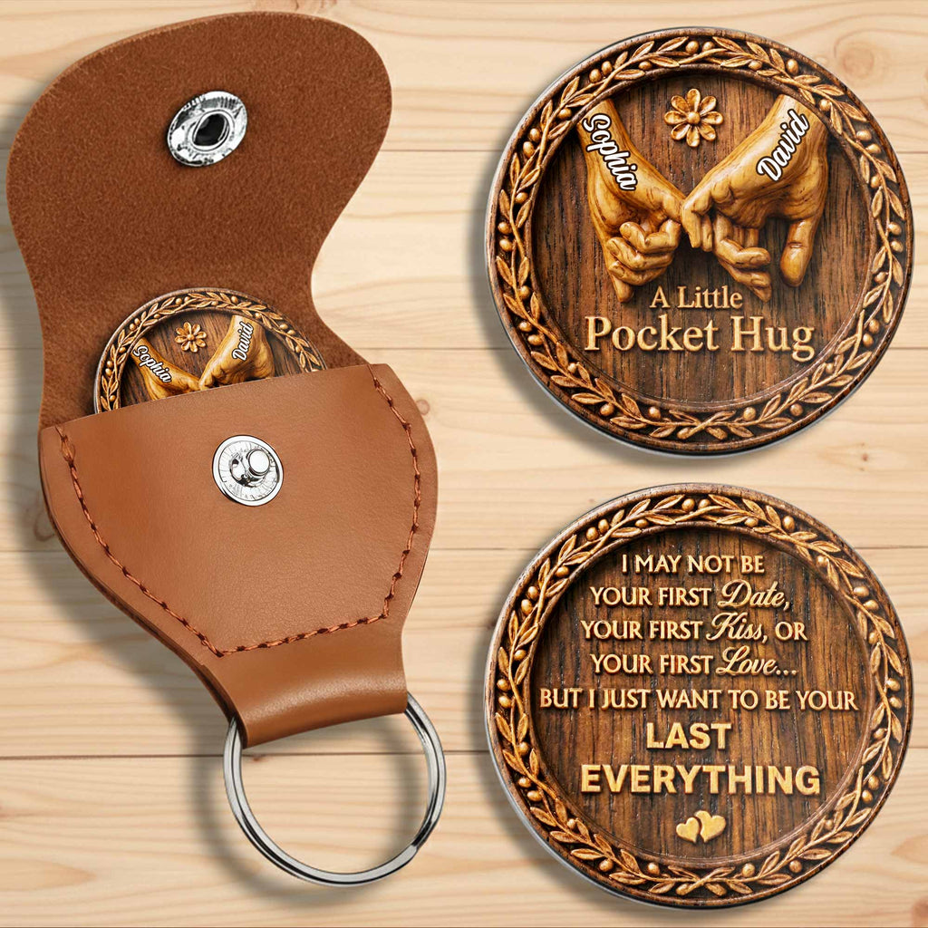 Personalized Pocket Hug Custom Love Token for Couples Gift Pocket Hug GradoCreations