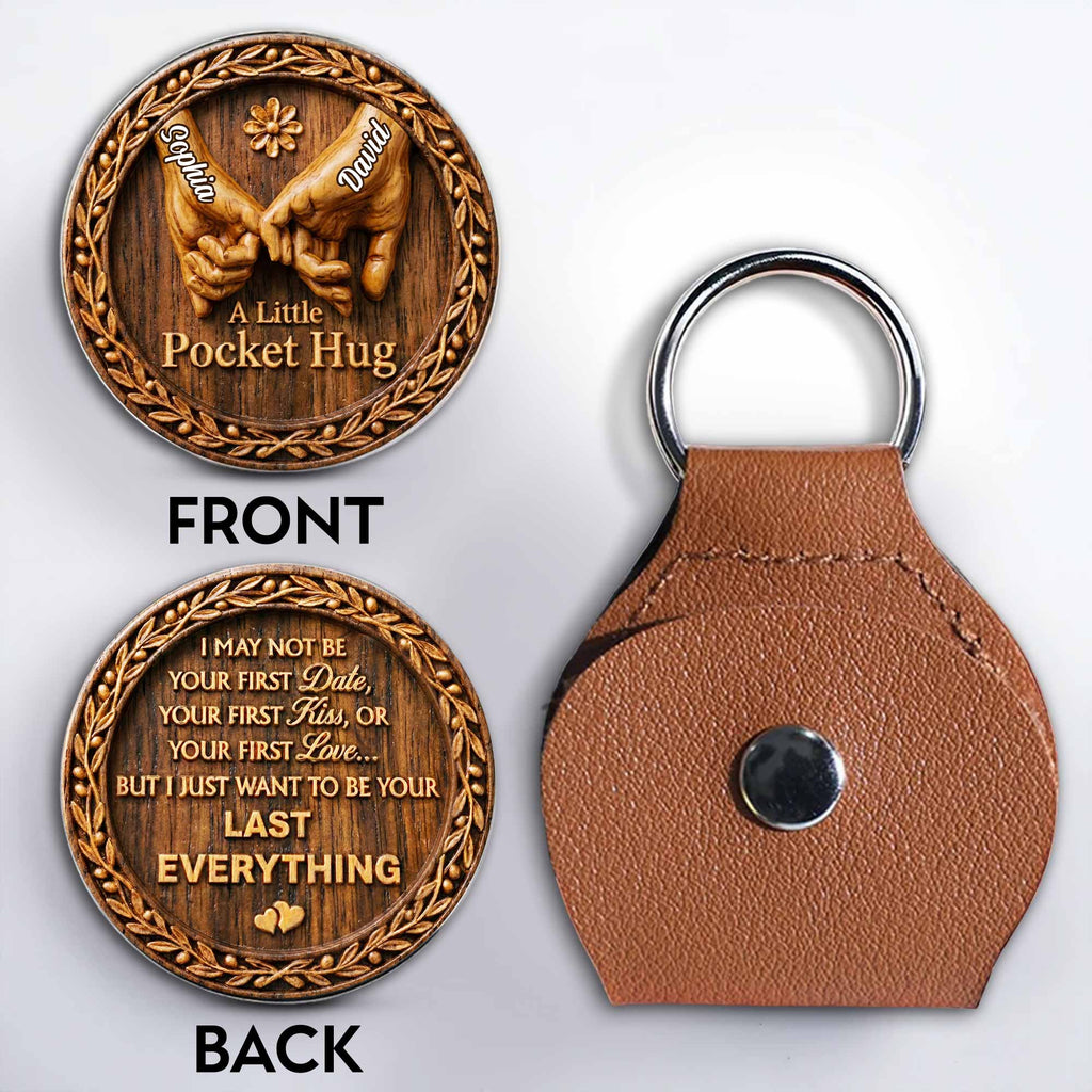 Personalized Pocket Hug Custom Love Token for Couples Gift Pocket Hug GradoCreations