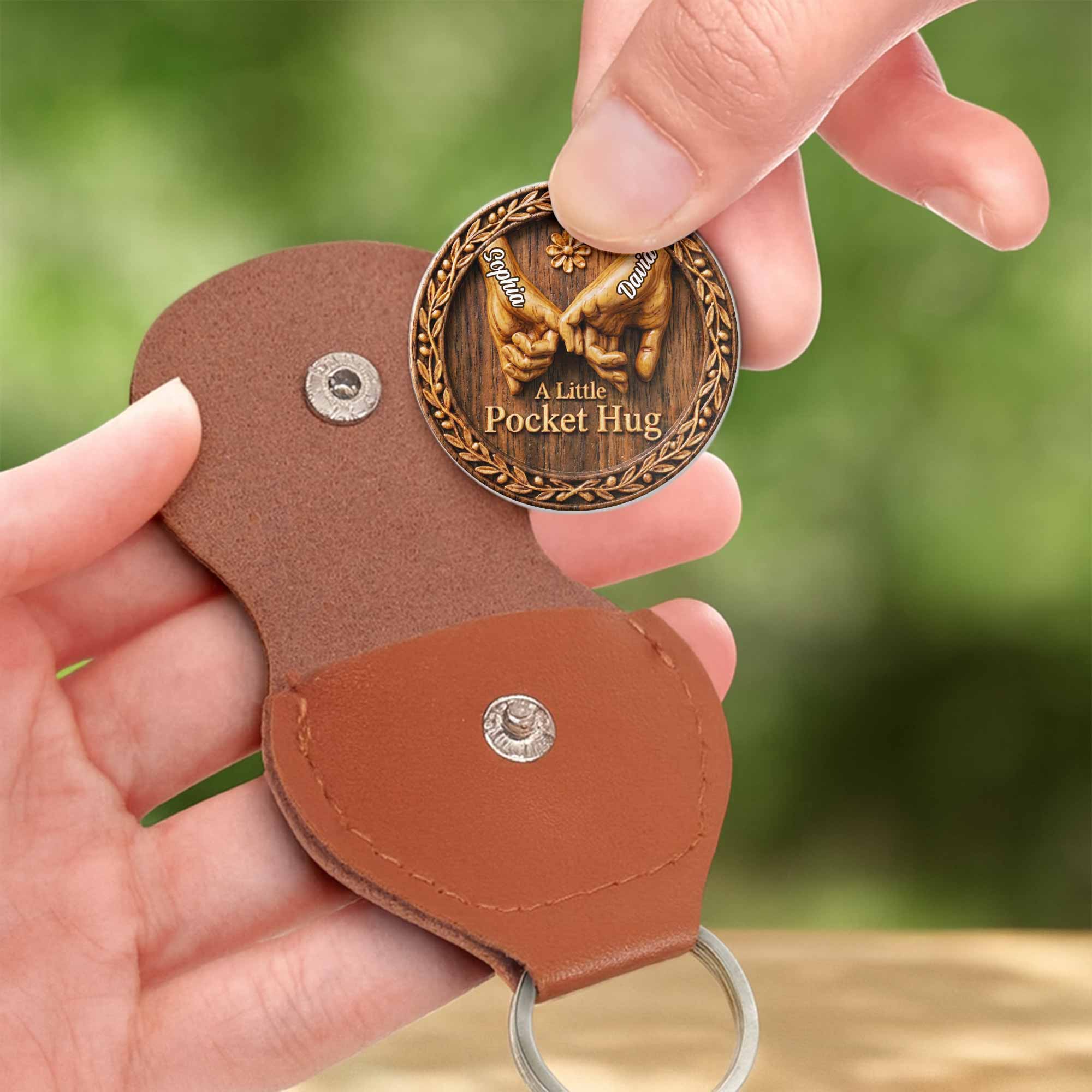 Personalized Pocket Hug Custom Love Token for Couples Gift Pocket Hug GradoCreations