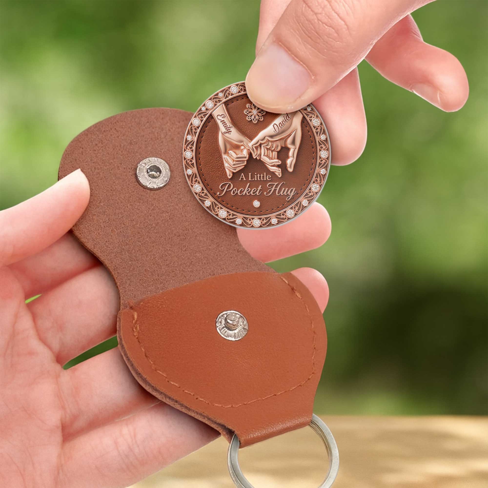 Personalized Pocket Hug Custom Message Love Token Gift for Couples