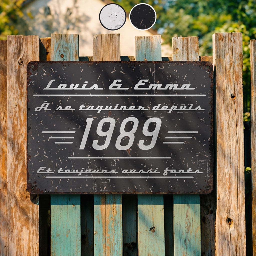 Personalized Metal Sign Custom Name Family Gift for Couples Metal Sign GradoCreations