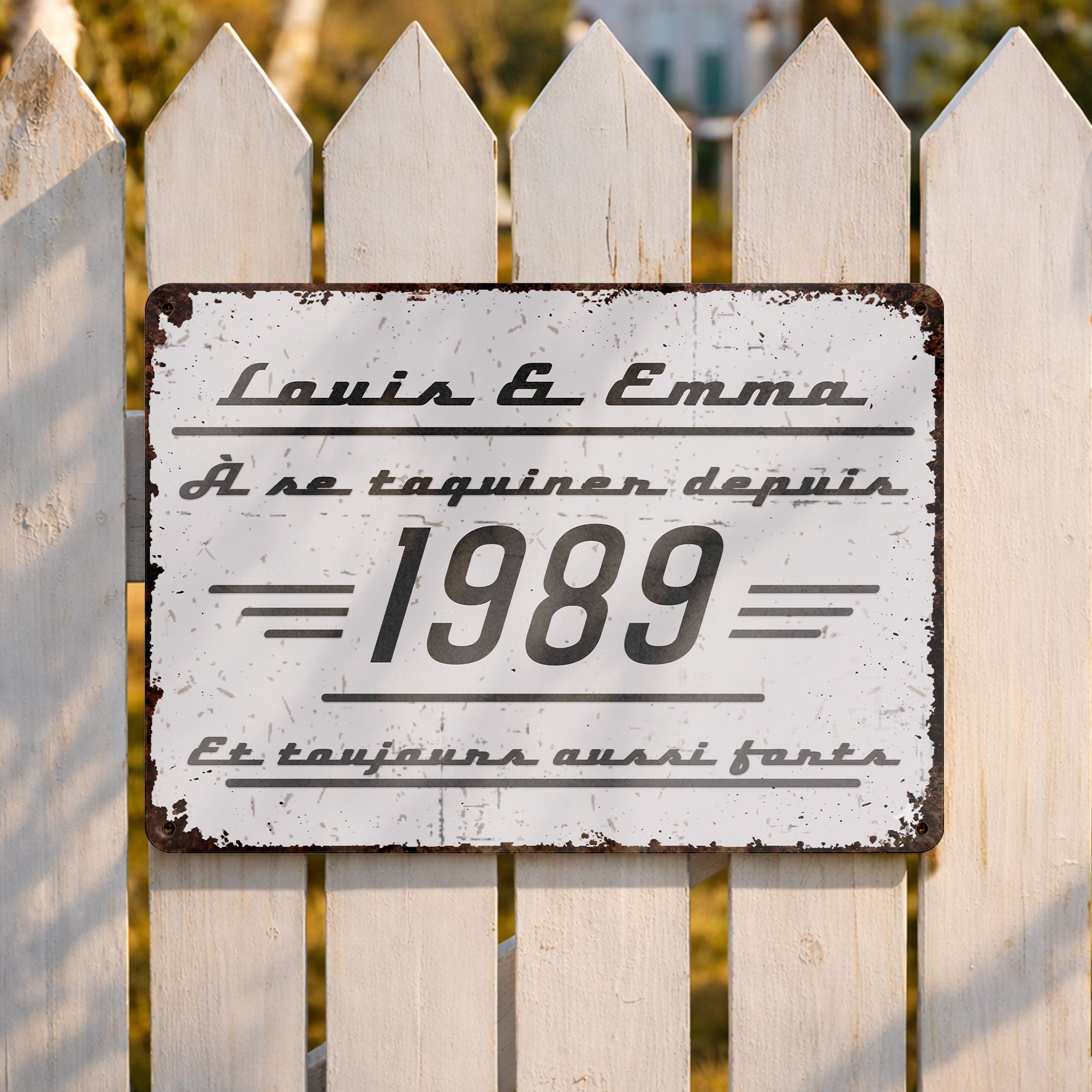 Personalized Metal Sign Custom Name Family Gift for Couples Metal Sign GradoCreations