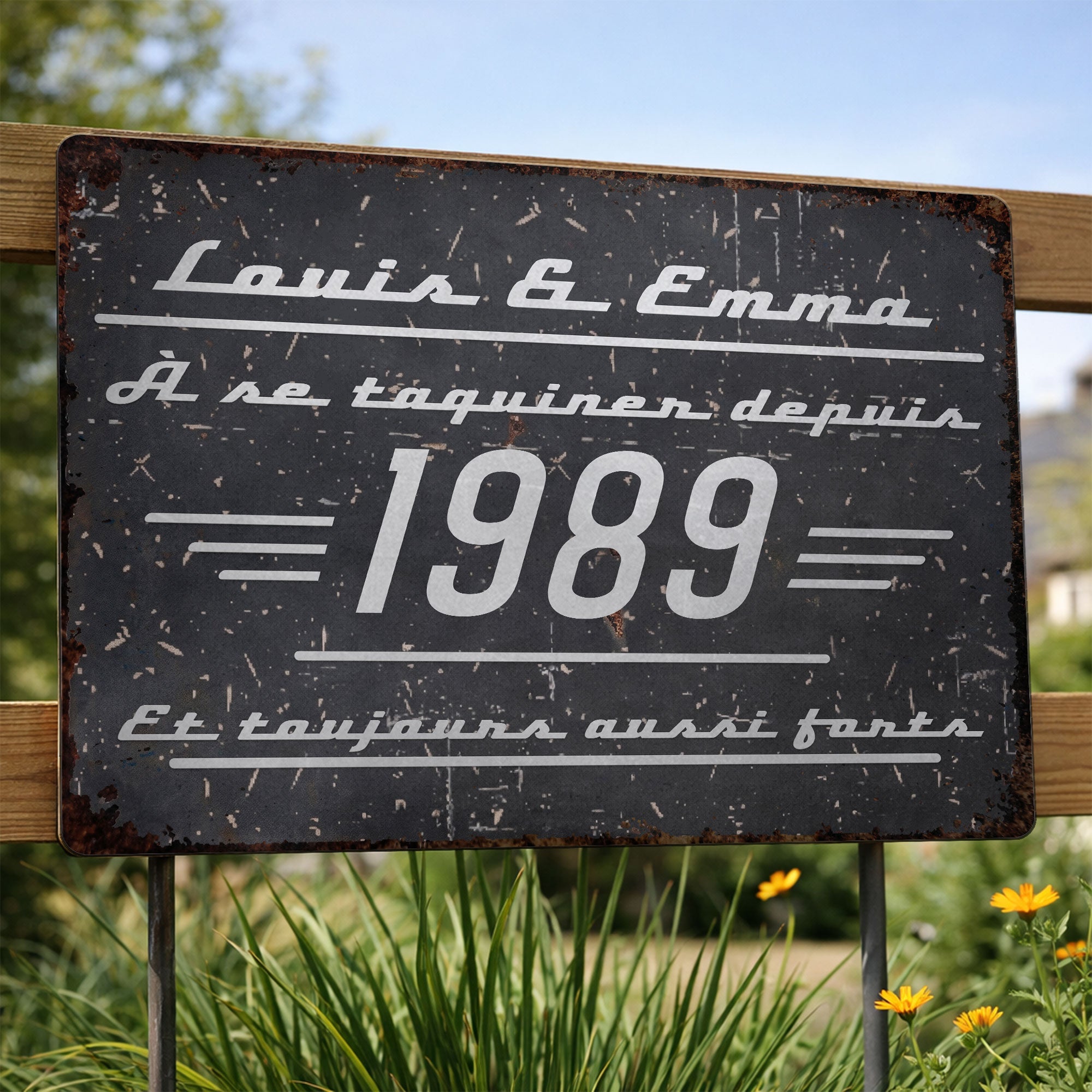Personalized Metal Sign Custom Name Family Gift for Couples Metal Sign GradoCreations