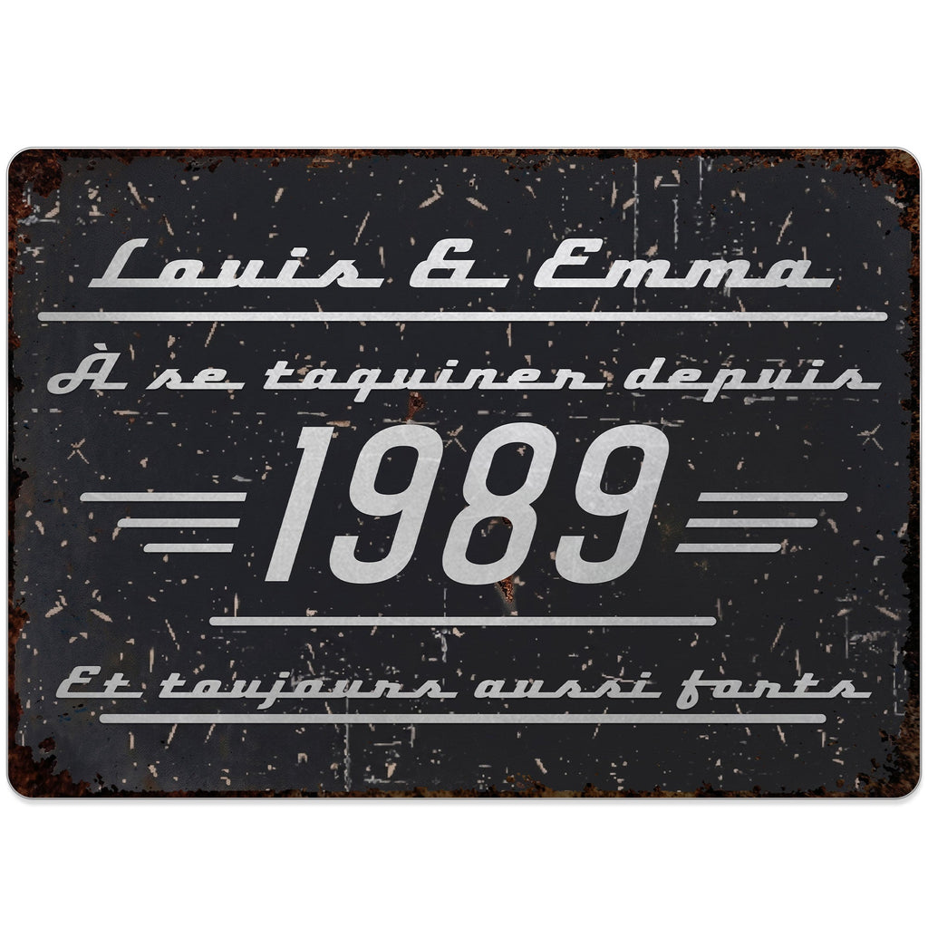 Personalized Metal Sign Custom Name Family Gift for Couples Metal Sign GradoCreations