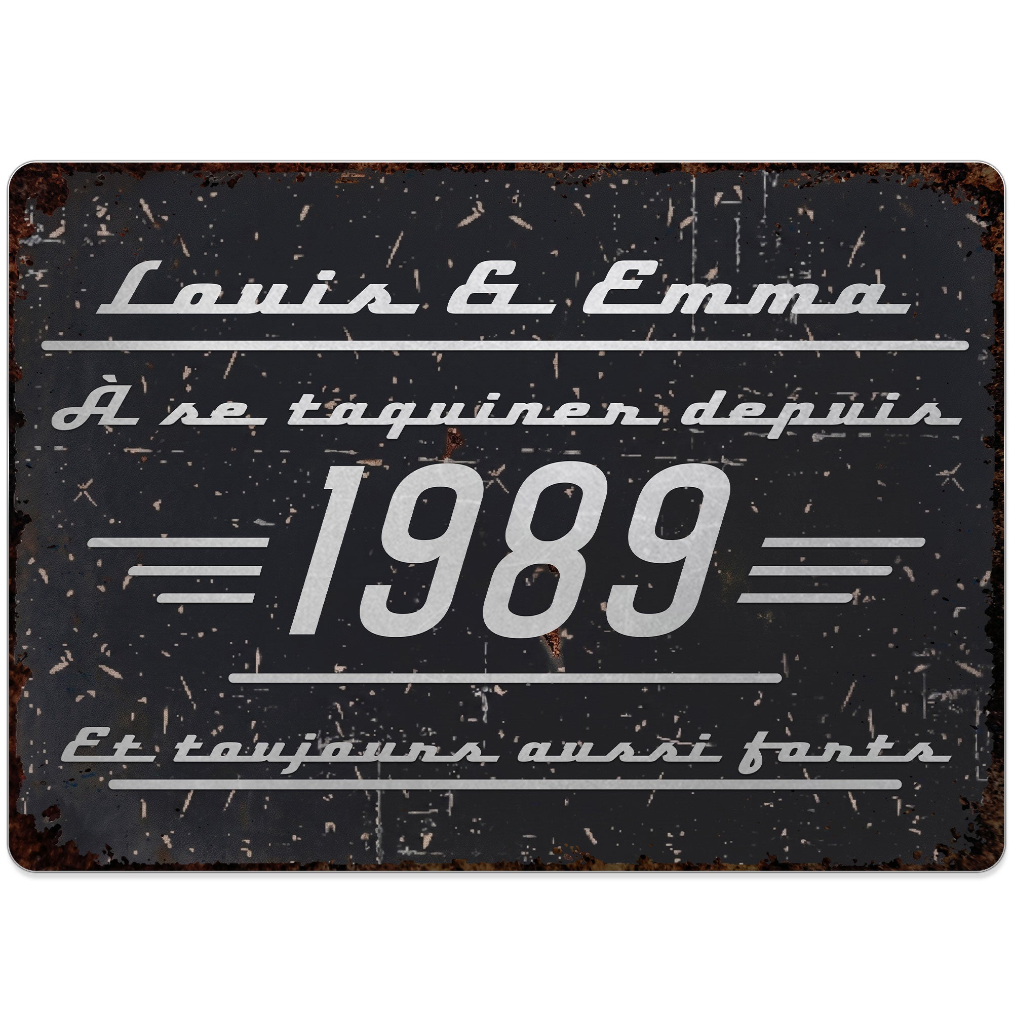 Personalized Metal Sign Custom Name Family Gift for Couples Metal Sign GradoCreations