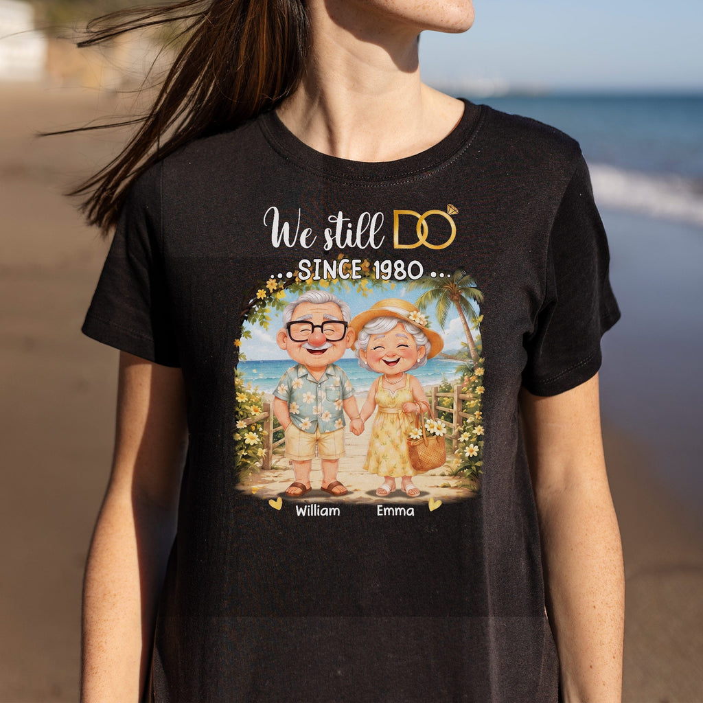 Personalized Anniversary Shirt Custom Couple Beach Hoodie Shirt GradoCreations