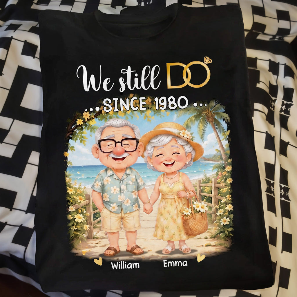 Personalized Anniversary Shirt Custom Couple Beach Hoodie Shirt GradoCreations