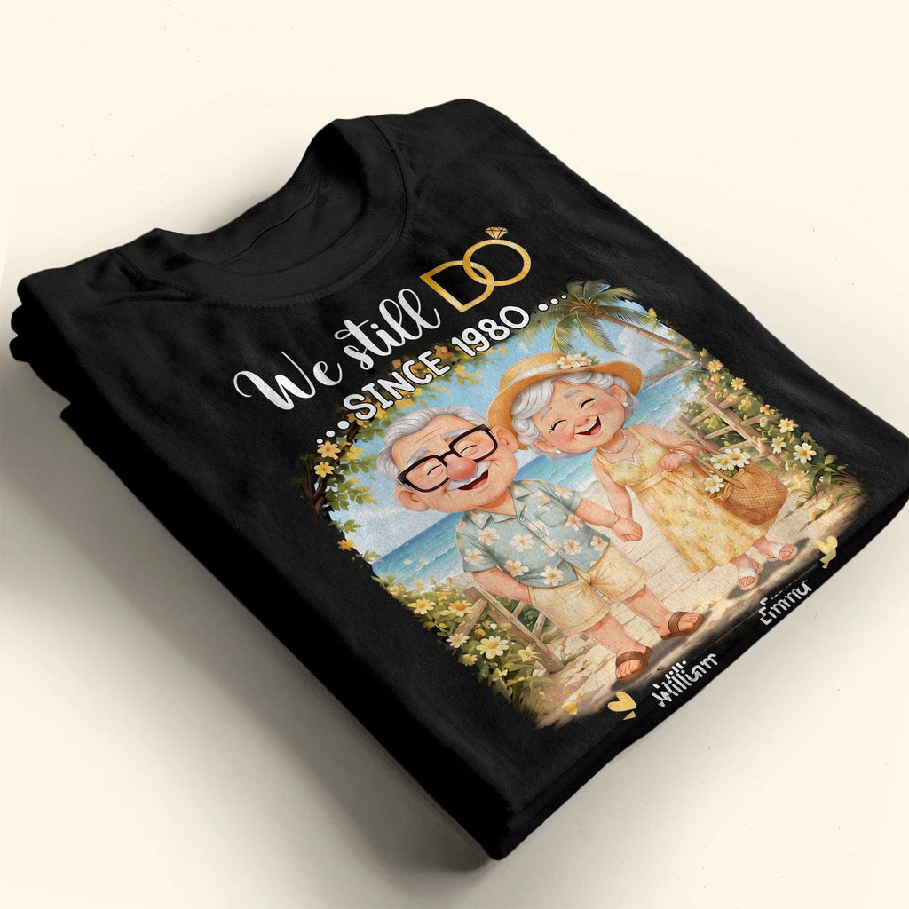 Personalized Anniversary Shirt Custom Couple Beach Hoodie Shirt GradoCreations