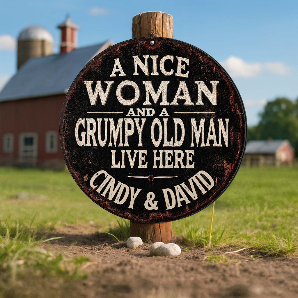 Personalized Custom Metal Sign for Couples - Funny Home Décor Gift Custom Shaped Metal Sign GradoCreations