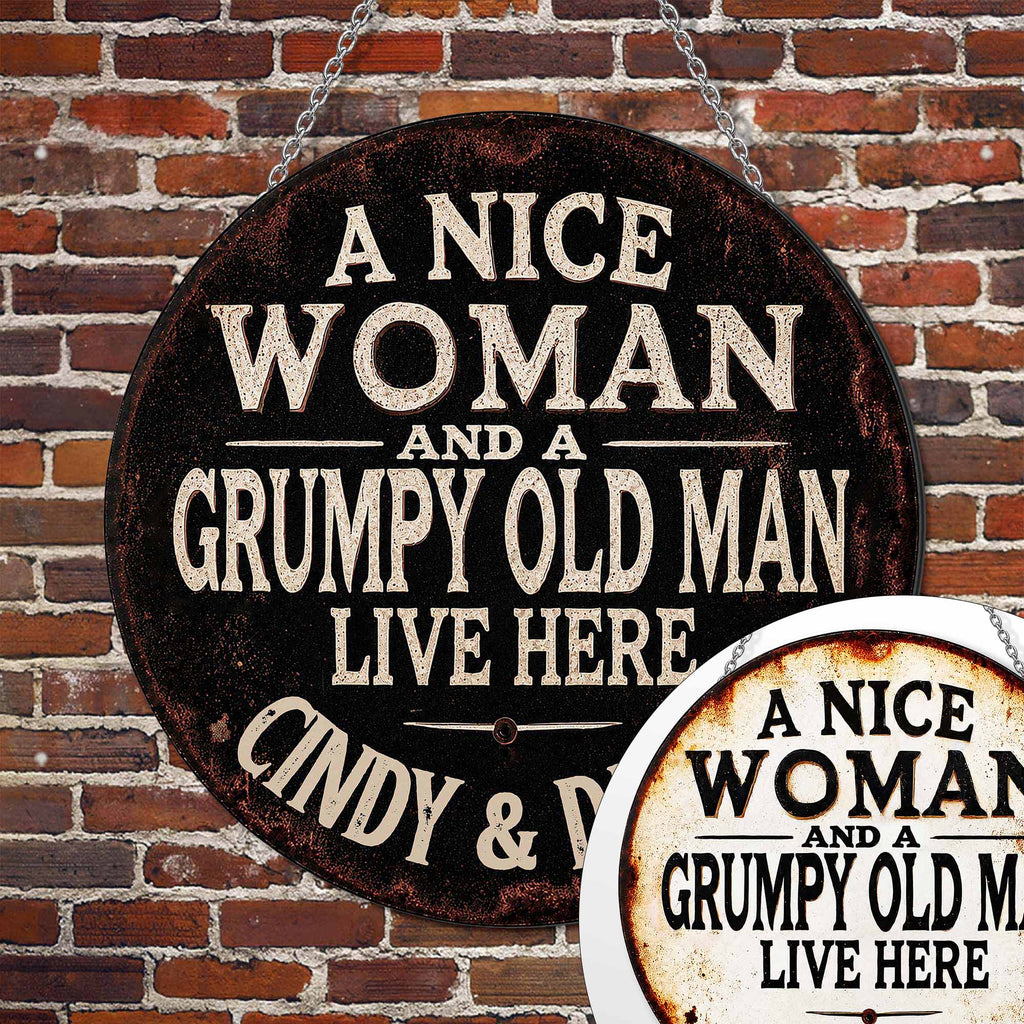 Personalized Custom Metal Sign for Couples - Funny Home Décor Gift Custom Shaped Metal Sign GradoCreations