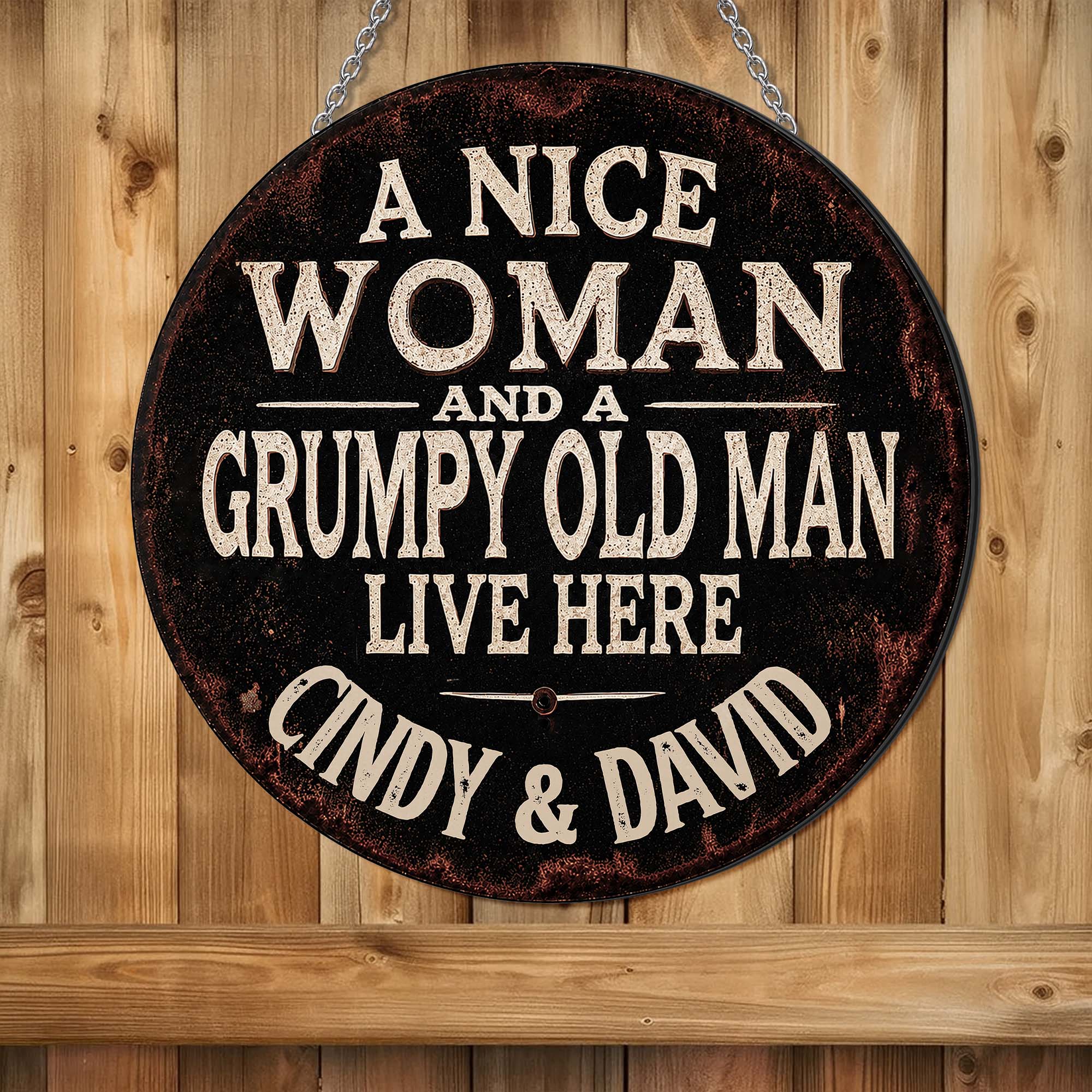 Personalized Custom Metal Sign for Couples - Funny Home Décor Gift Custom Shaped Metal Sign GradoCreations