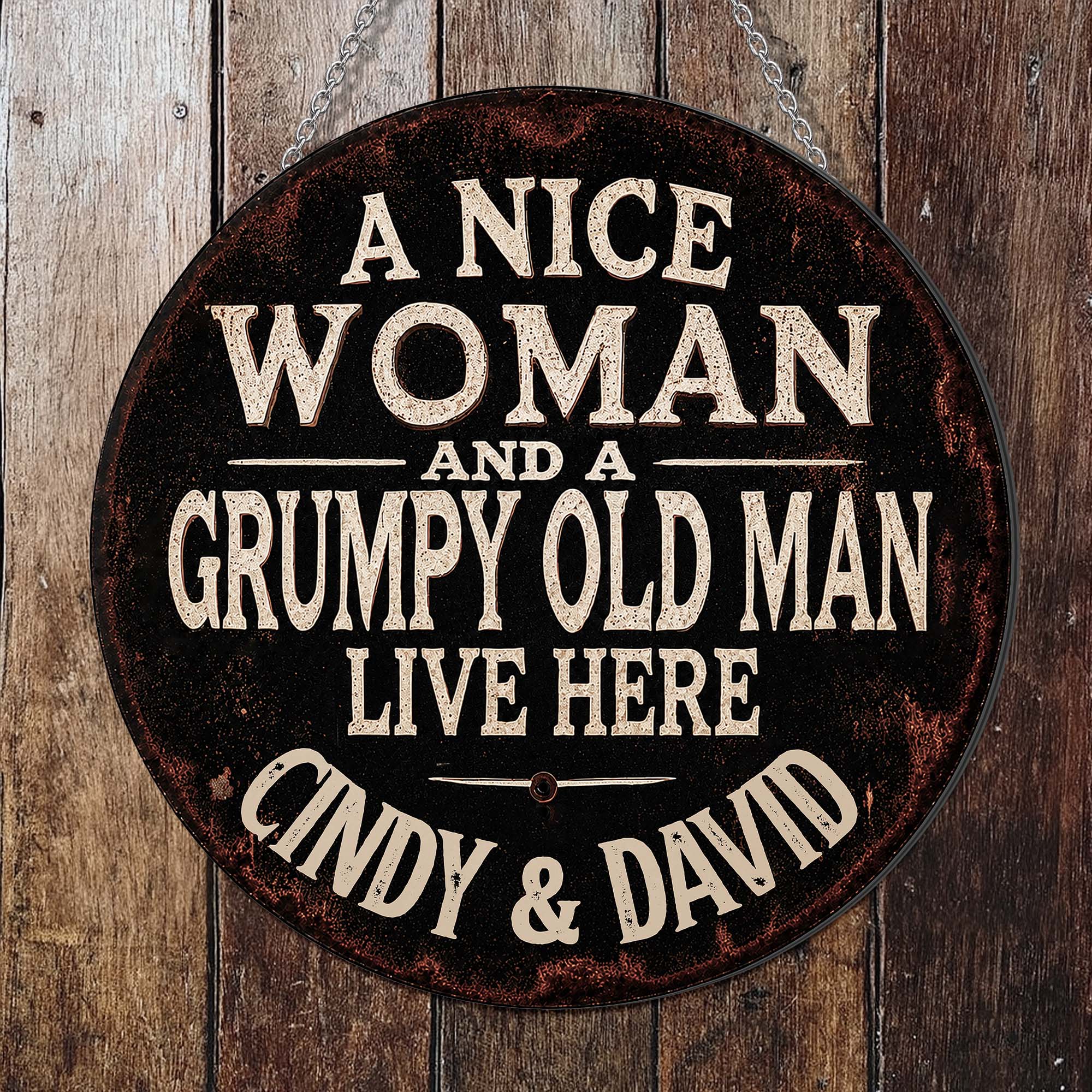 Personalized Custom Metal Sign for Couples - Funny Home Décor Gift Custom Shaped Metal Sign GradoCreations