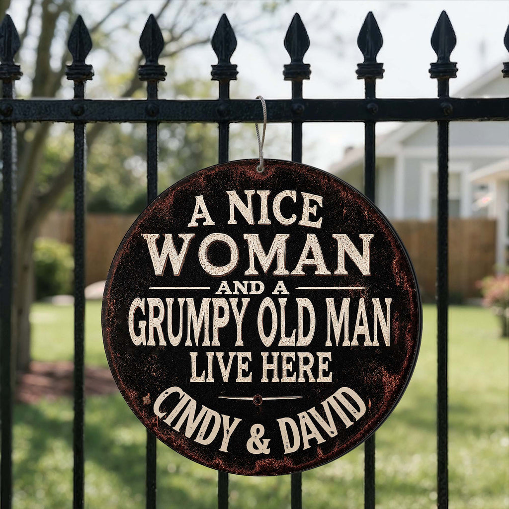 Personalized Custom Metal Sign for Couples - Funny Home Décor Gift Custom Shaped Metal Sign GradoCreations