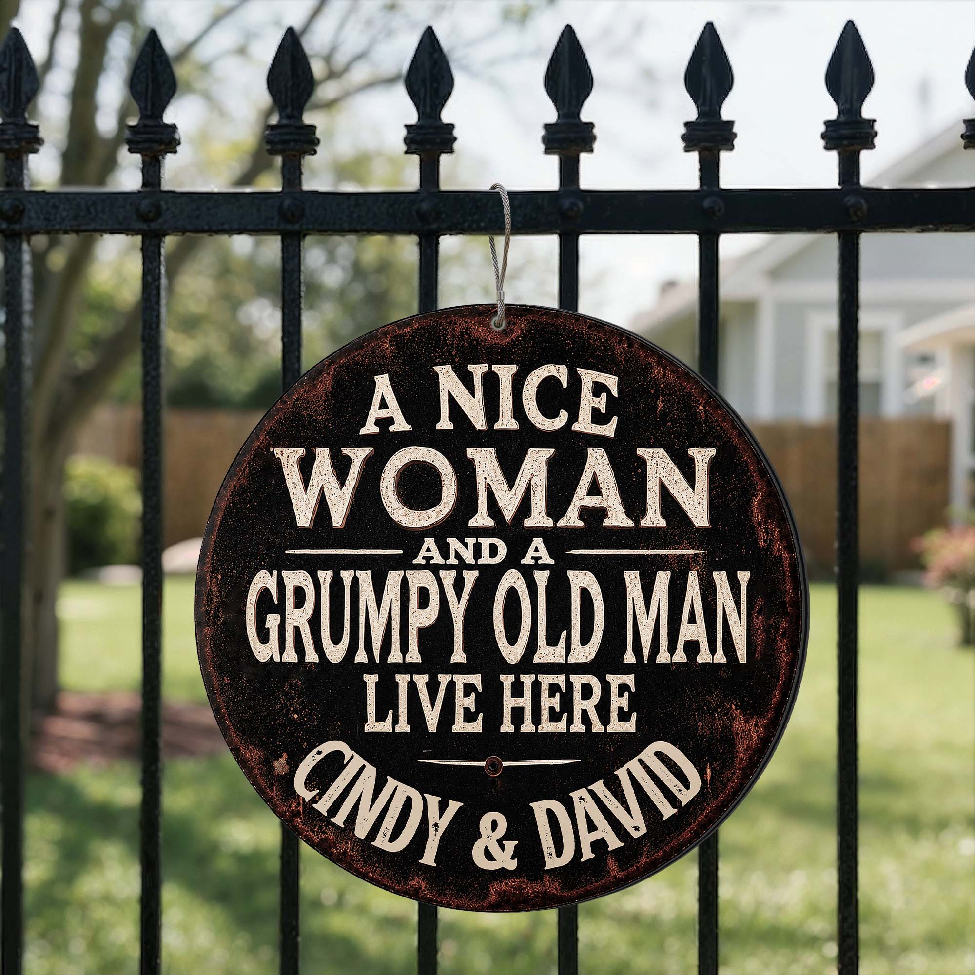 Personalized Custom Metal Sign for Couples - Funny Home Décor Gift Custom Shaped Metal Sign GradoCreations