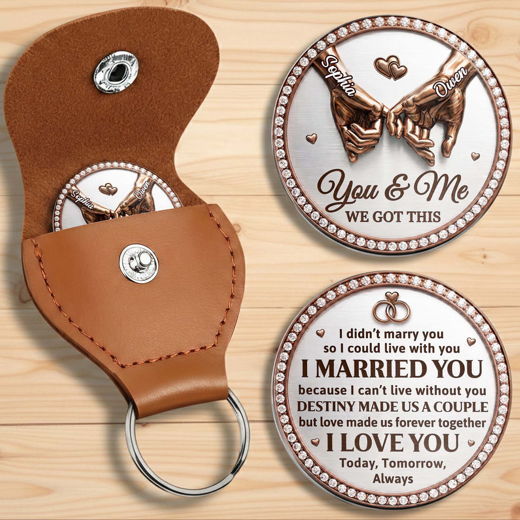 Personalized Pocket Hug Custom Couple Gift for Anniversary Pocket Hug GradoCreations