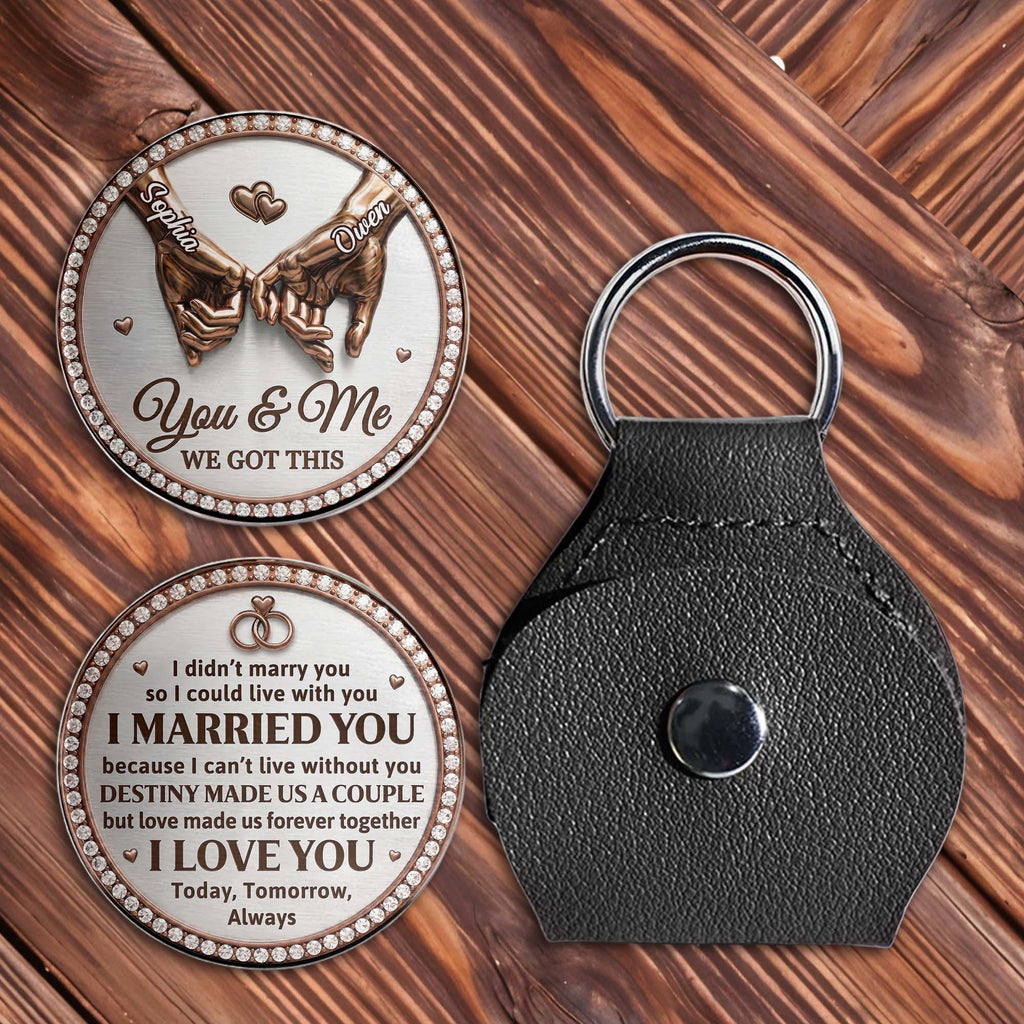 Personalized Pocket Hug Custom Couple Gift for Anniversary Pocket Hug GradoCreations