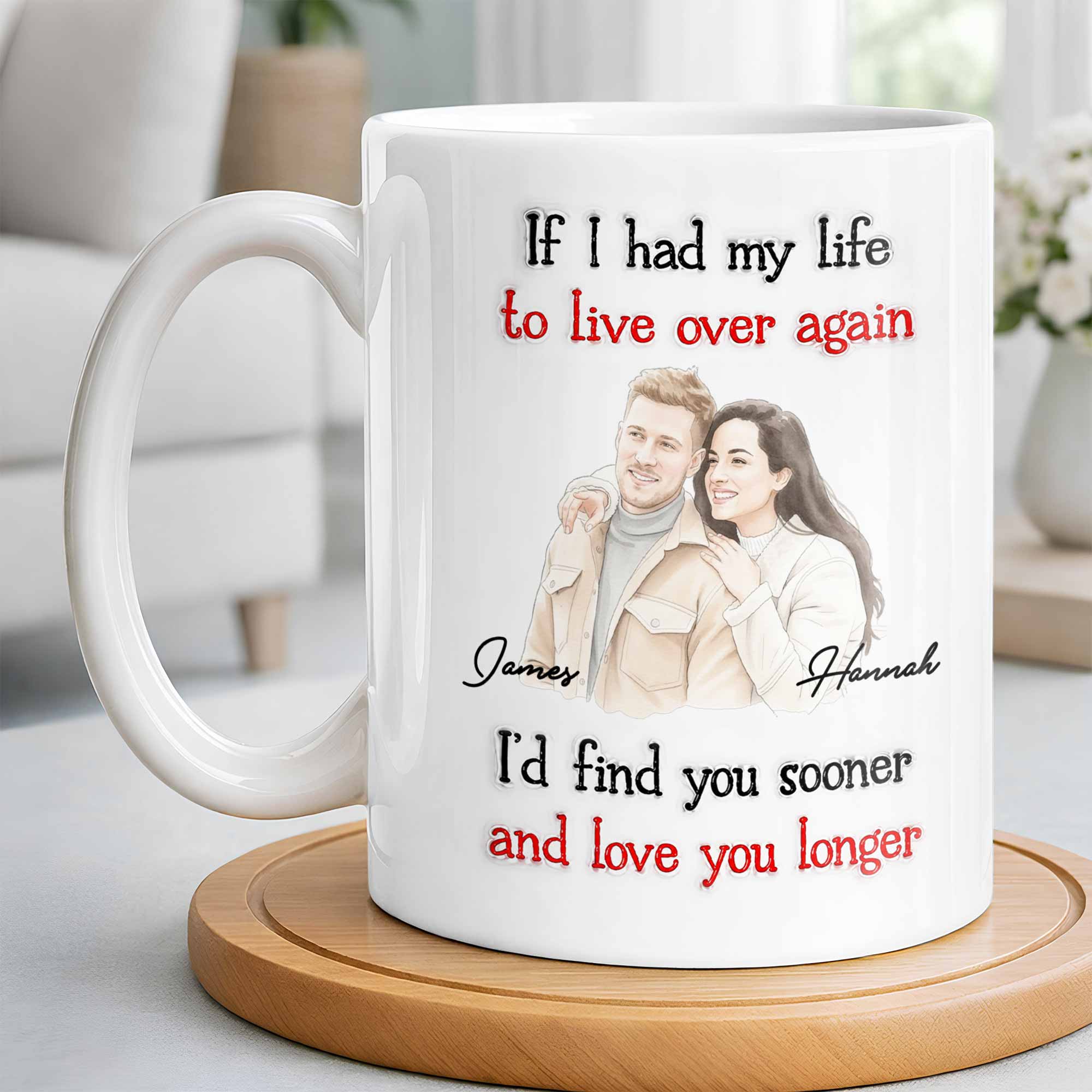 Personalized Custom Coffee Mug for Couples - Anniversary Gift Edge-to-edge Mug GradoCreations