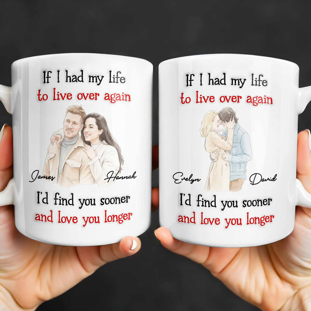 Personalized Custom Coffee Mug for Couples - Anniversary Gift Edge-to-edge Mug GradoCreations