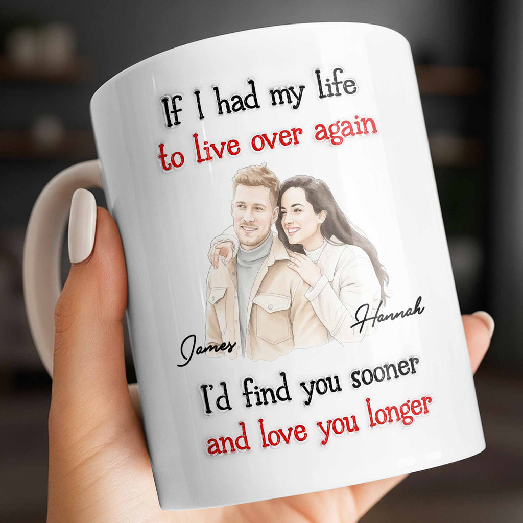 Personalized Custom Coffee Mug for Couples - Anniversary Gift Edge-to-edge Mug GradoCreations