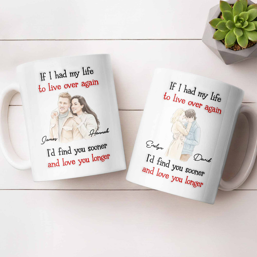 Personalized Custom Coffee Mug for Couples - Anniversary Gift Edge-to-edge Mug GradoCreations
