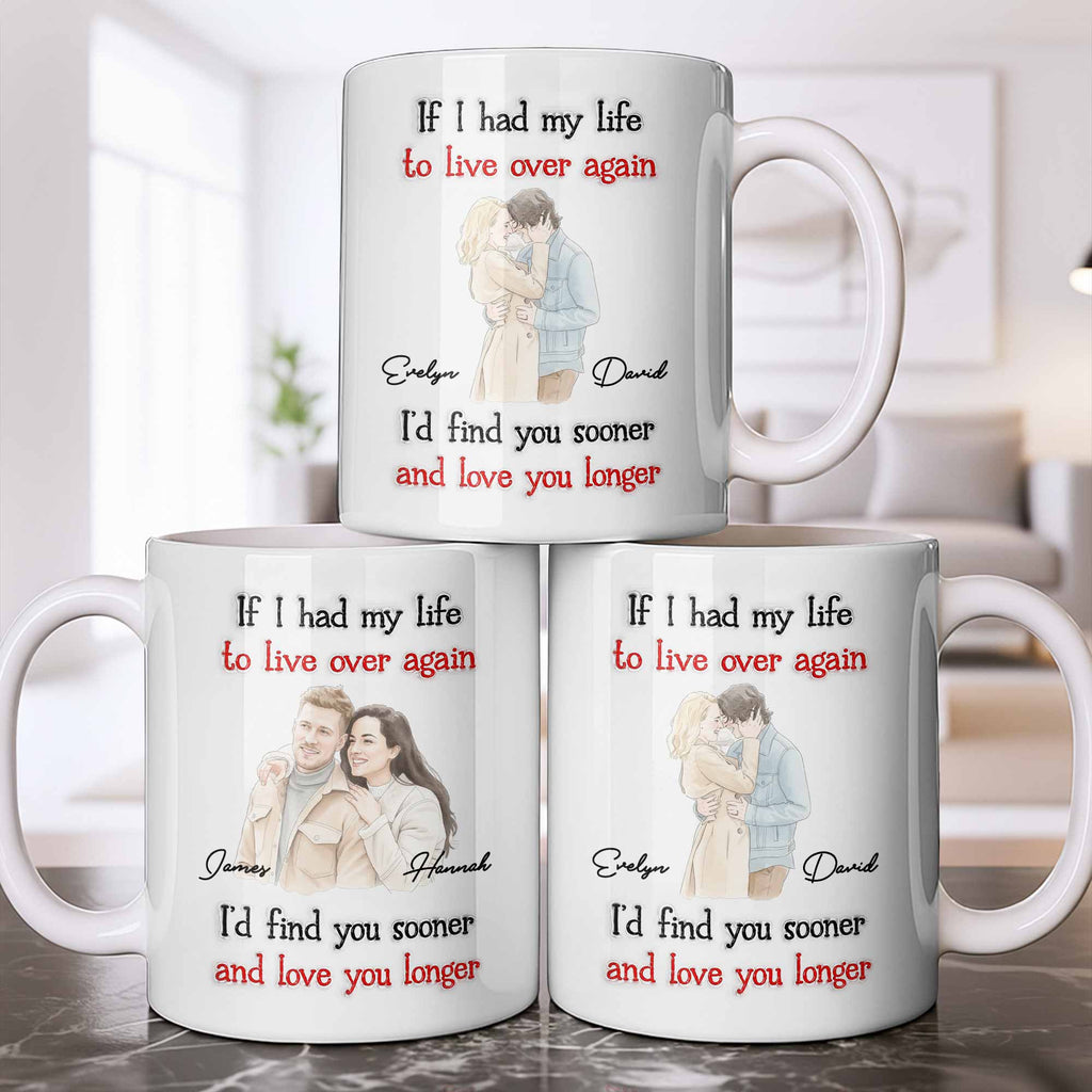 Personalized Custom Coffee Mug for Couples - Anniversary Gift Edge-to-edge Mug GradoCreations