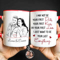 Personalized Couple Sketch Accent Mug Custom Love Story Gift Accent Mug GradoCreations