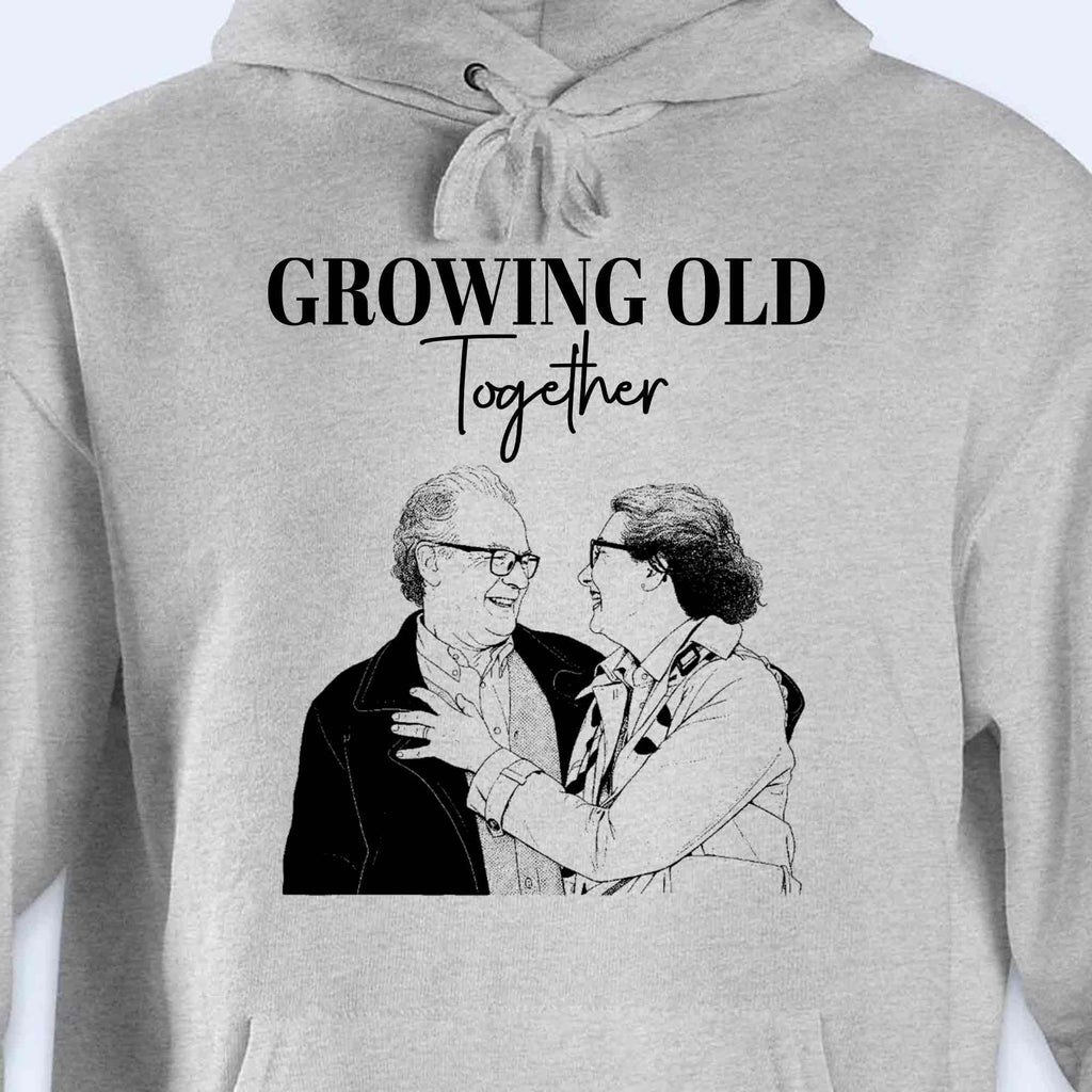 Personalized Custom Sketch Couple Photo T-shirt Hoodie Gift Shirt GradoCreations