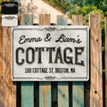 Personalized Floral Filigree Metal Address Sign for Home Metal Sign GradoCreations