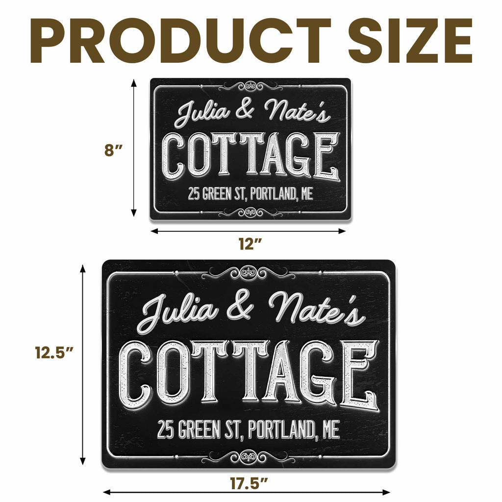 Personalized Floral Filigree Metal Address Sign for Home Metal Sign GradoCreations