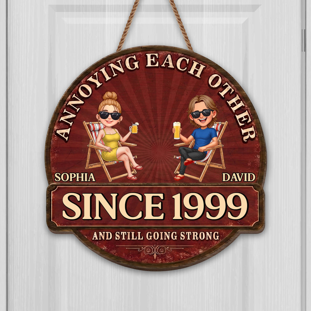 Personalized Custom Shaped Wood Sign for Couples Anniversary Gift Wood Sign GradoCreations